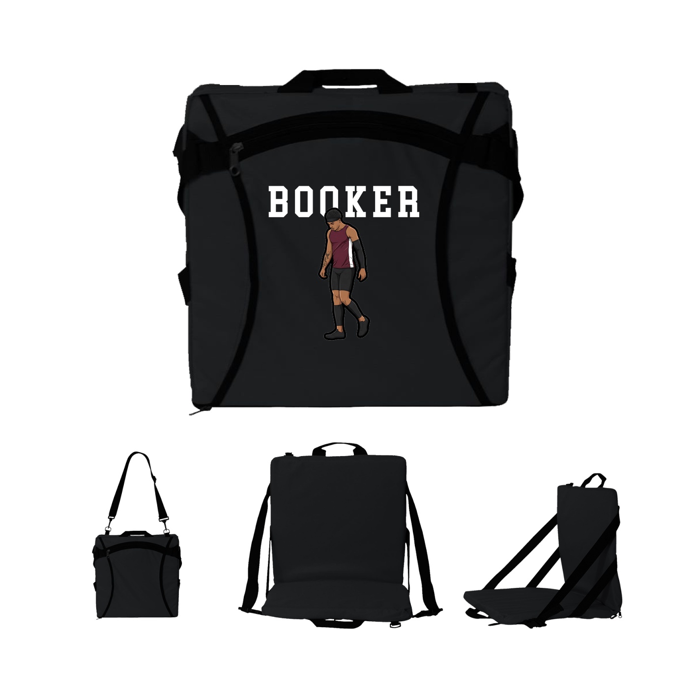 Folding Stadium Seat — Shirsey in Black