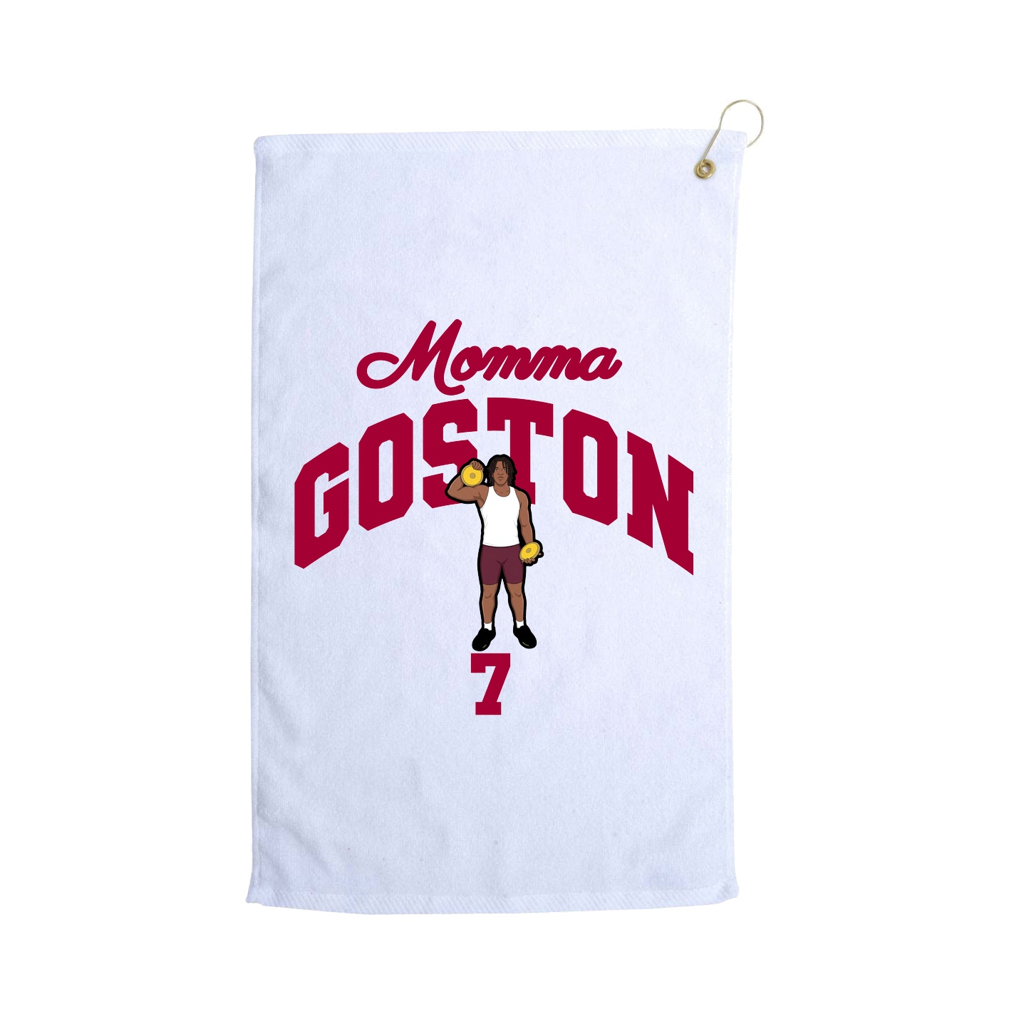 Golf Towel — Mothers Day Arch in White