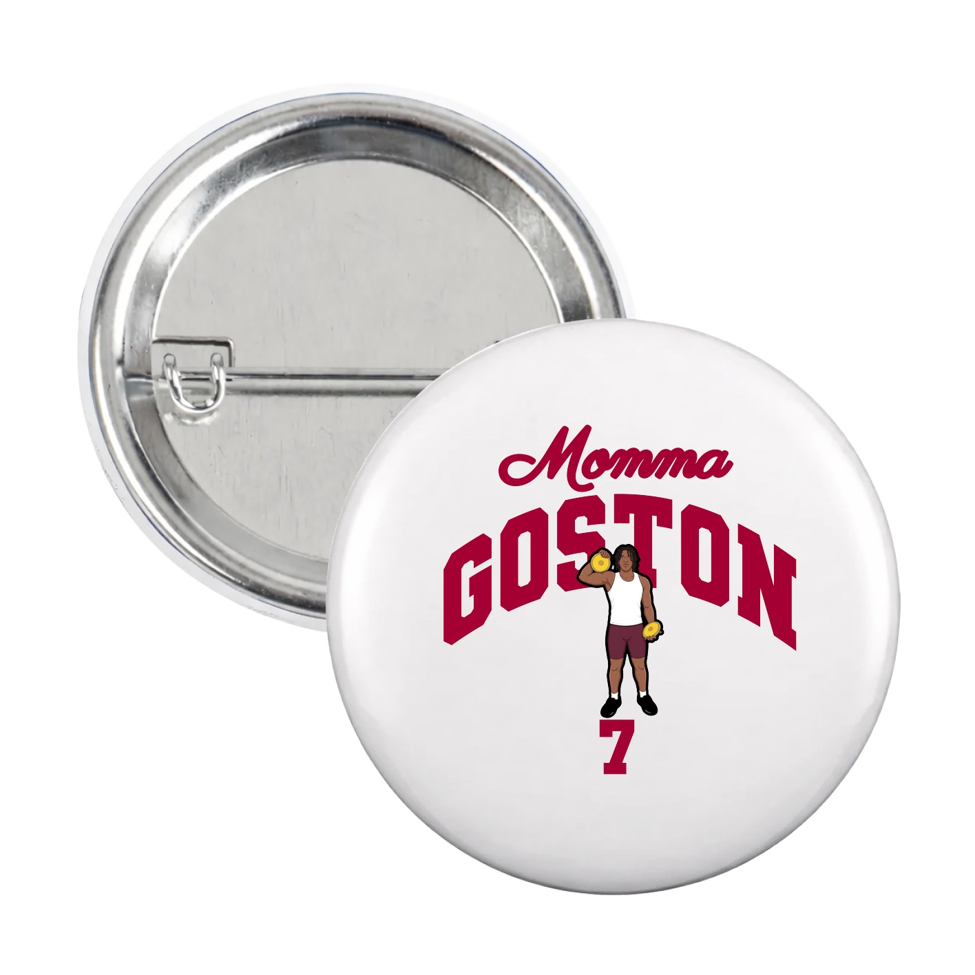 Game Day Button — Mothers Day Arch in White