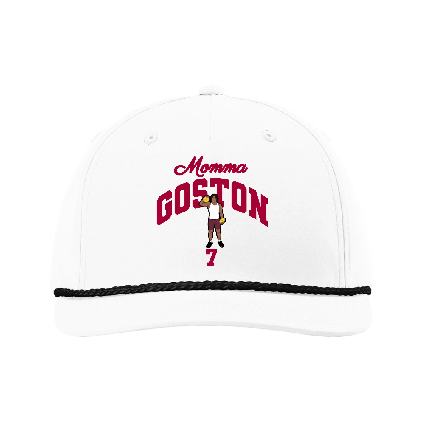 Five-Panel Classic Rope Cap — Mothers Day Arch in White