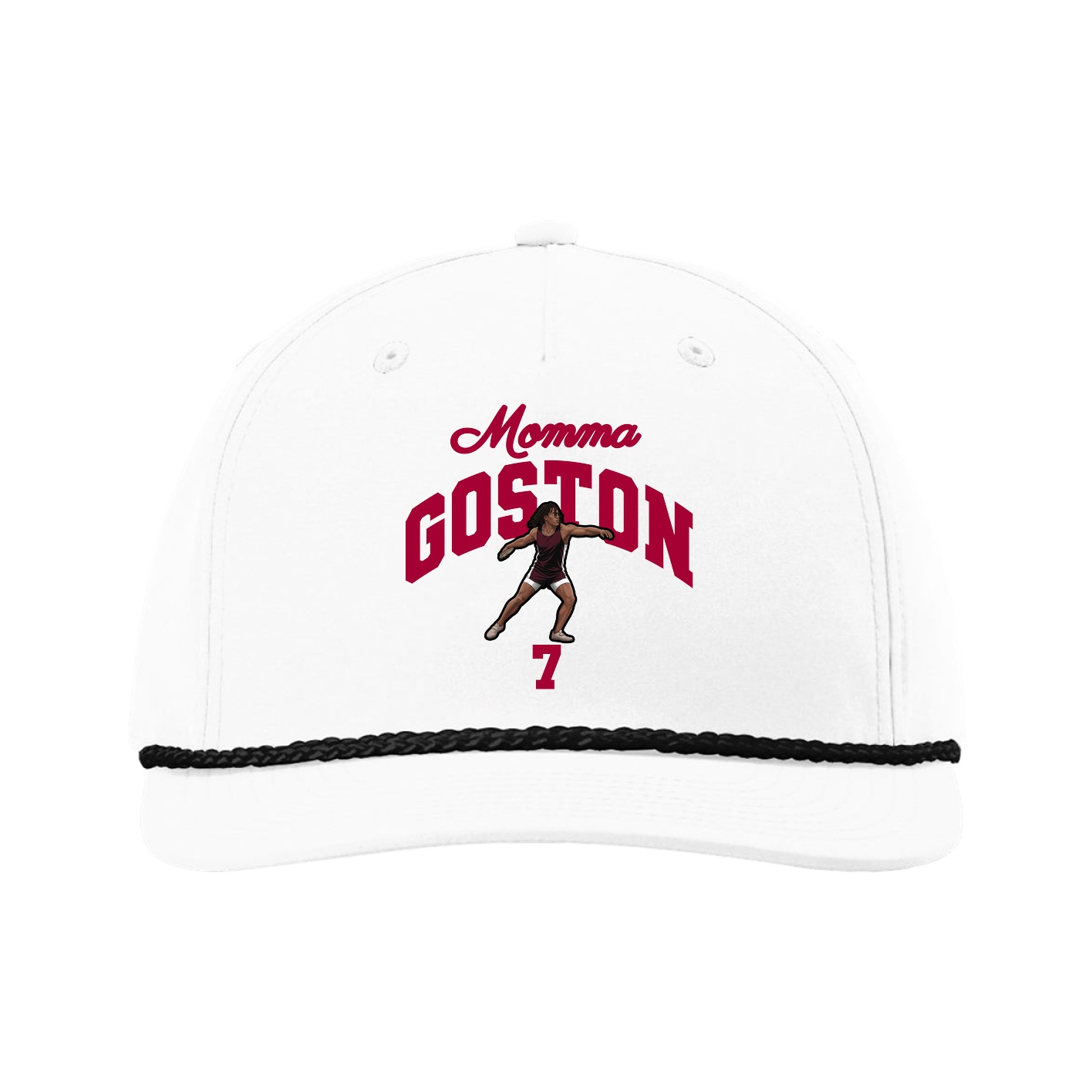 Five-Panel Classic Rope Cap — Mothers Day Arch in White