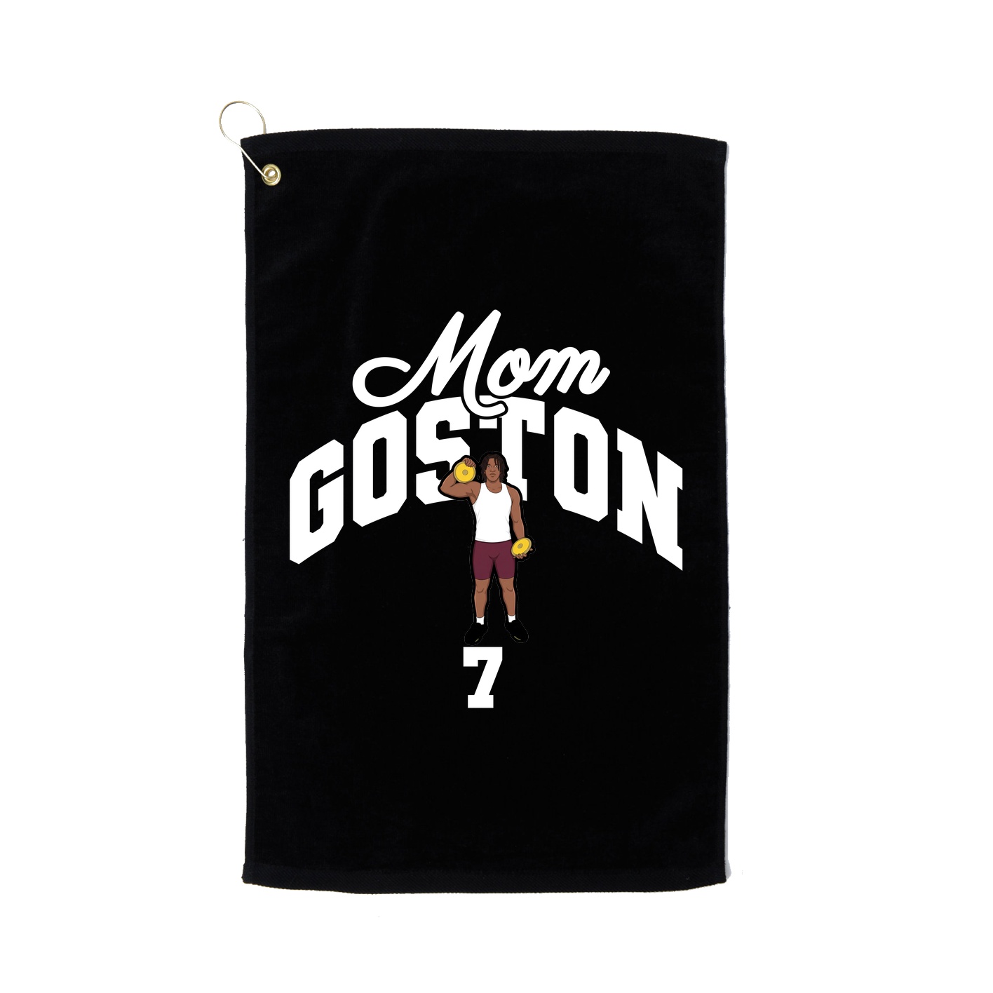 Golf Towel — Mothers Day Arch in Black