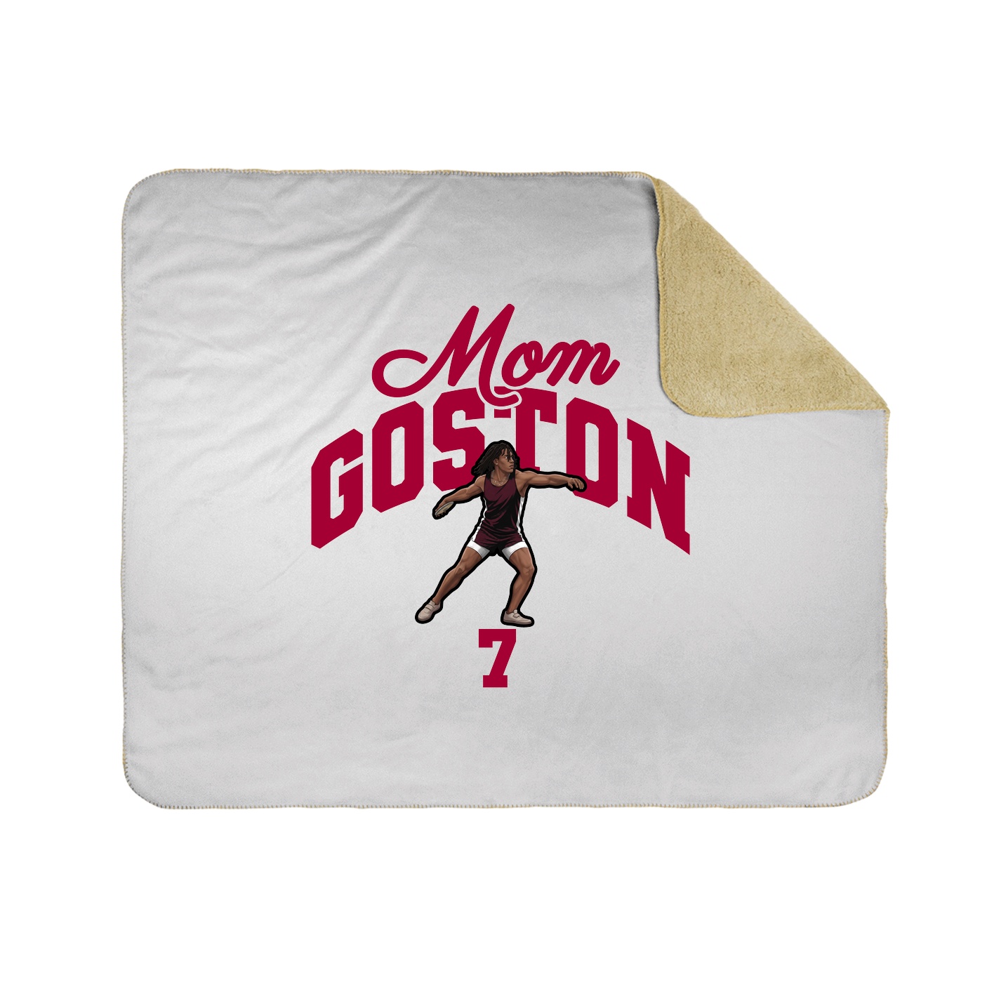 Throw Blanket — Mothers Day Arch in White