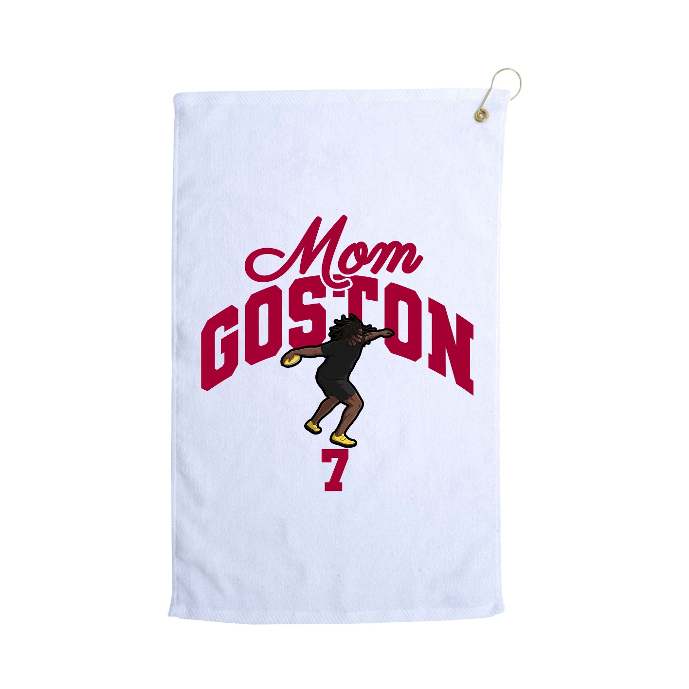 Golf Towel — Mothers Day Arch in White