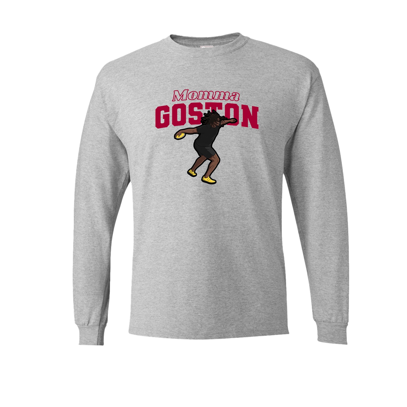 Long Sleeve Tee — Mothers Day Block in Grey