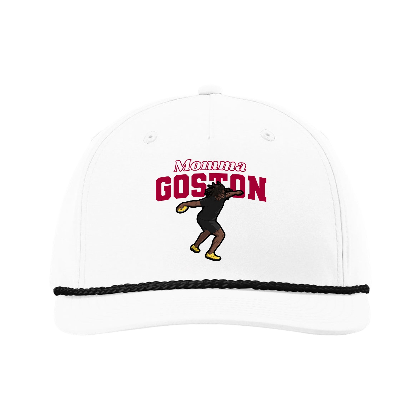 Five-Panel Classic Rope Cap — Mothers Day Block in White