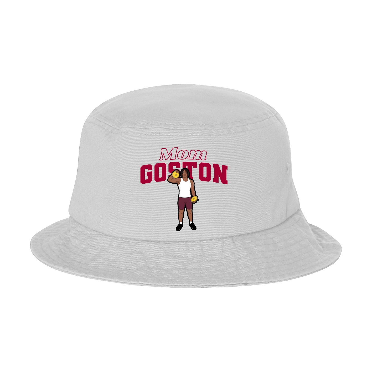 Bucket Cap — Mothers Day Block in White
