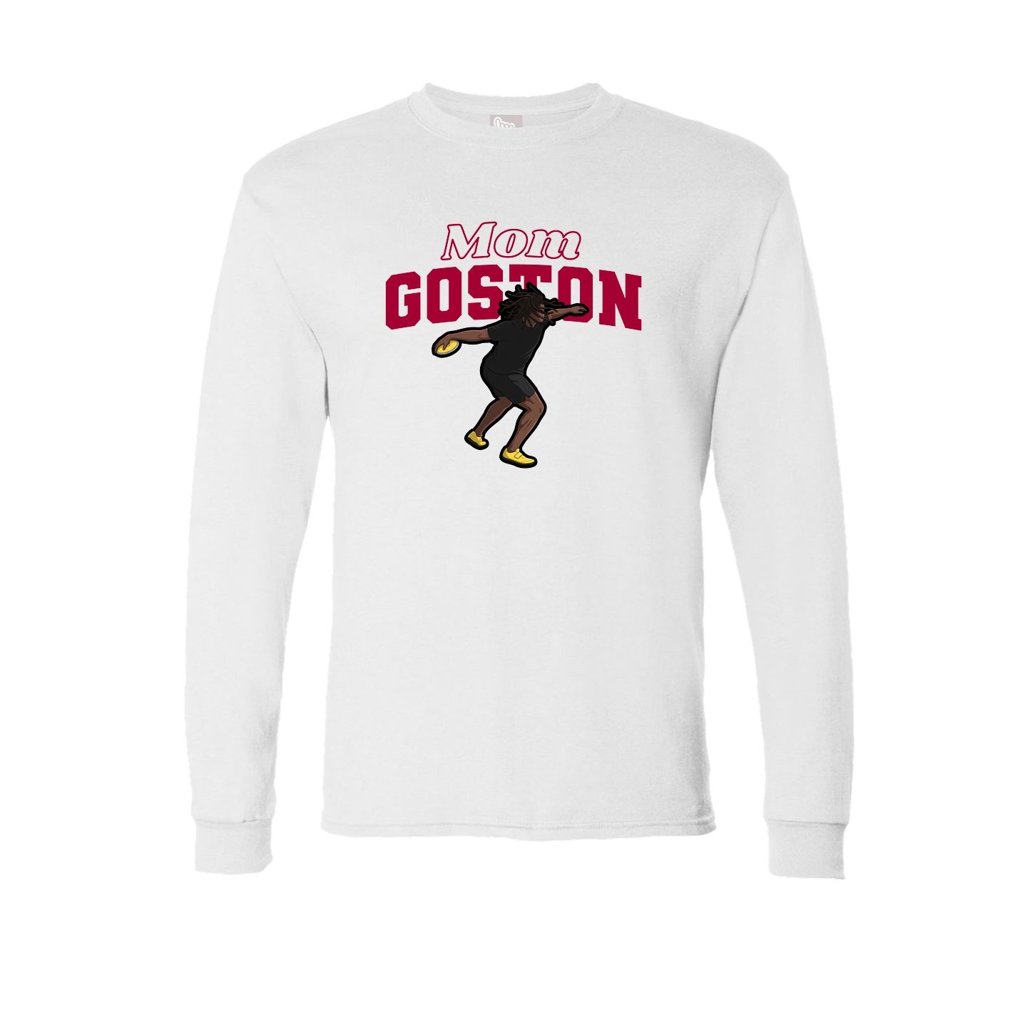 Long Sleeve Tee — Mothers Day Block in White