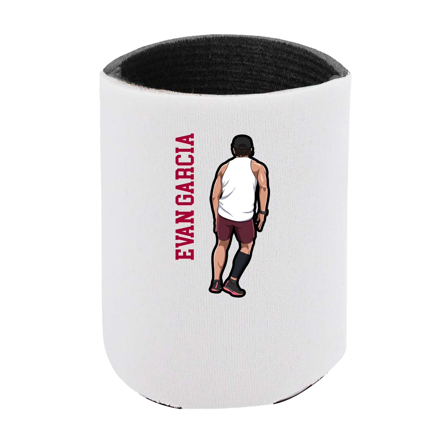 Can Holder — Name Vertical in White
