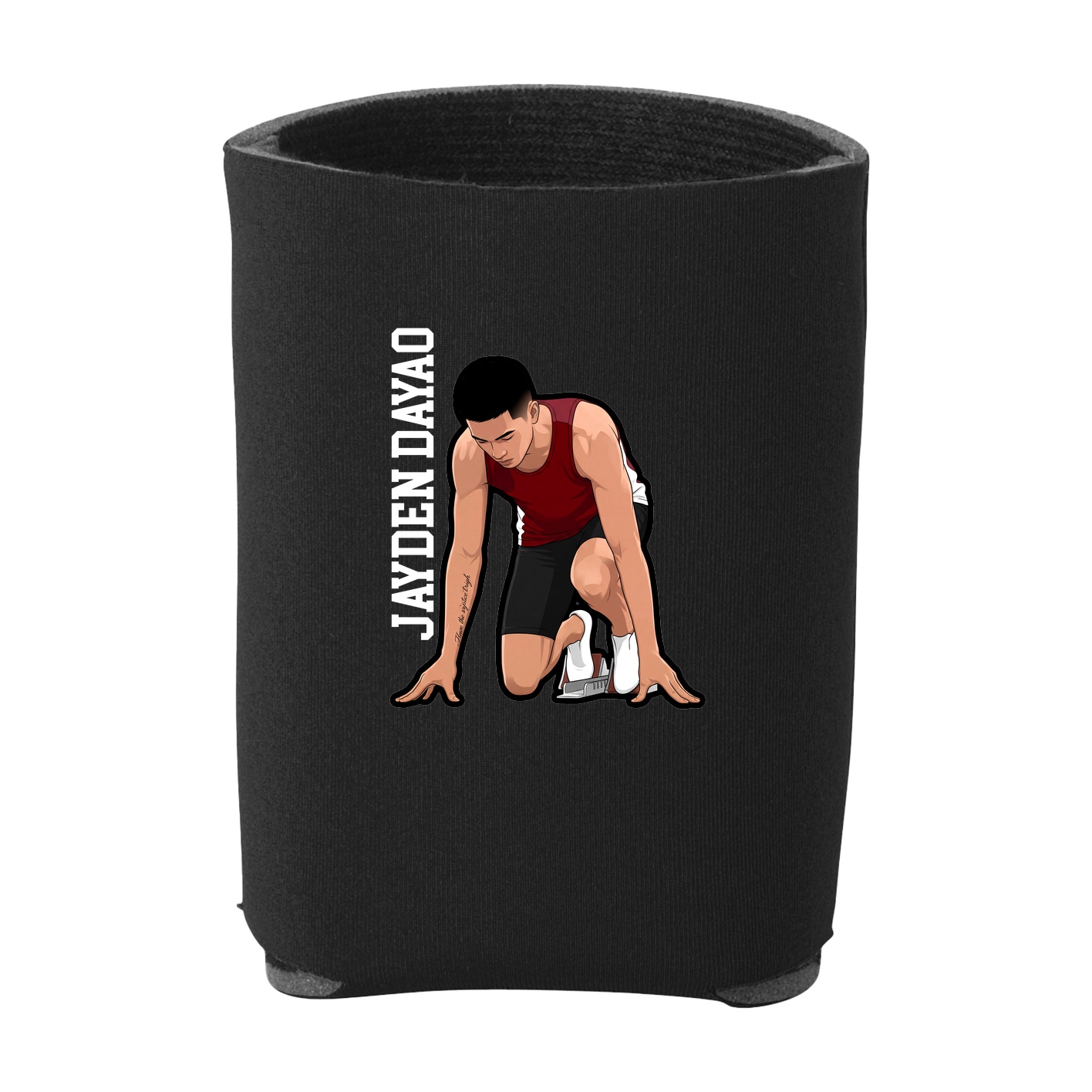 Can Holder — Name Vertical in Black