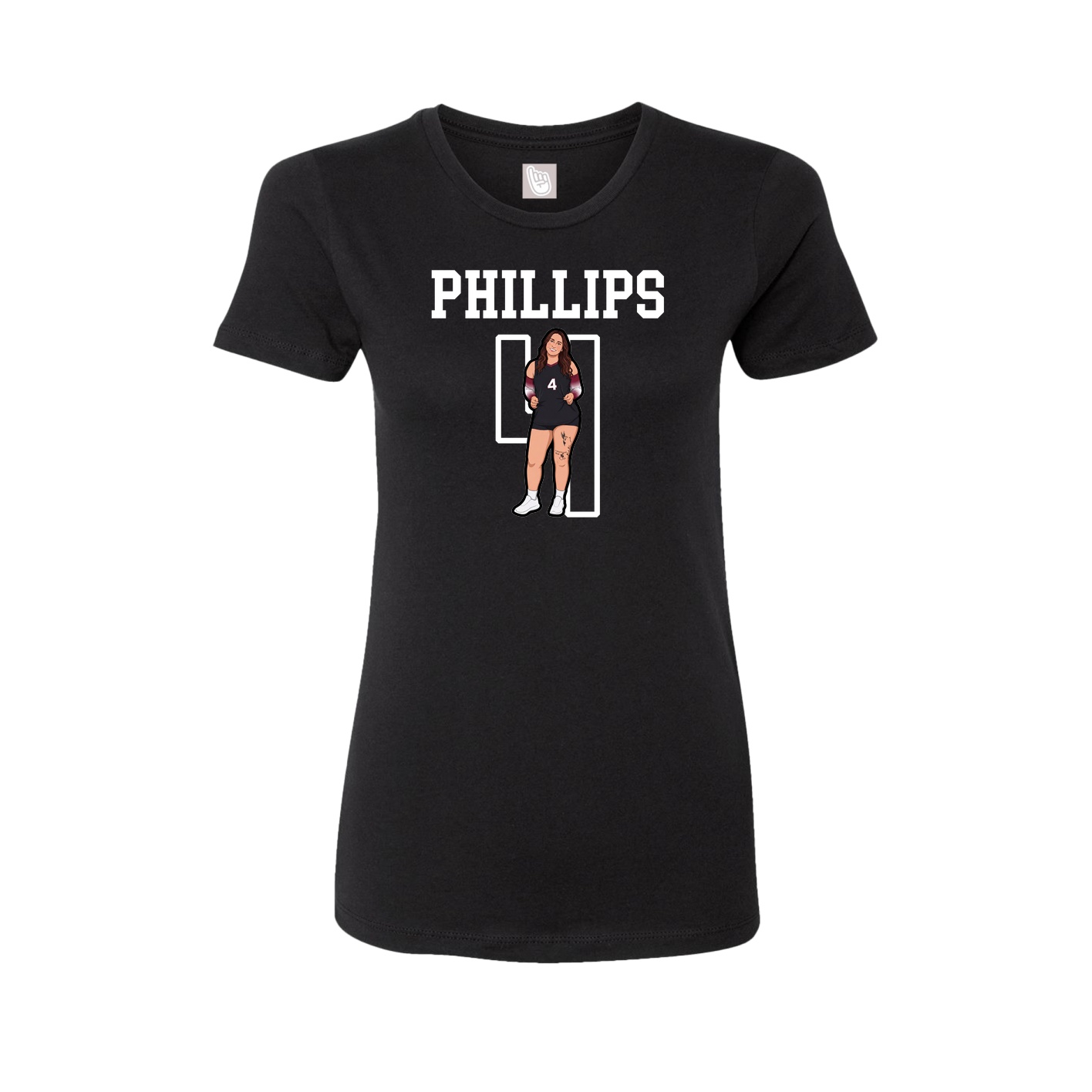 Fitted Women's Tee — Shirsey in Black