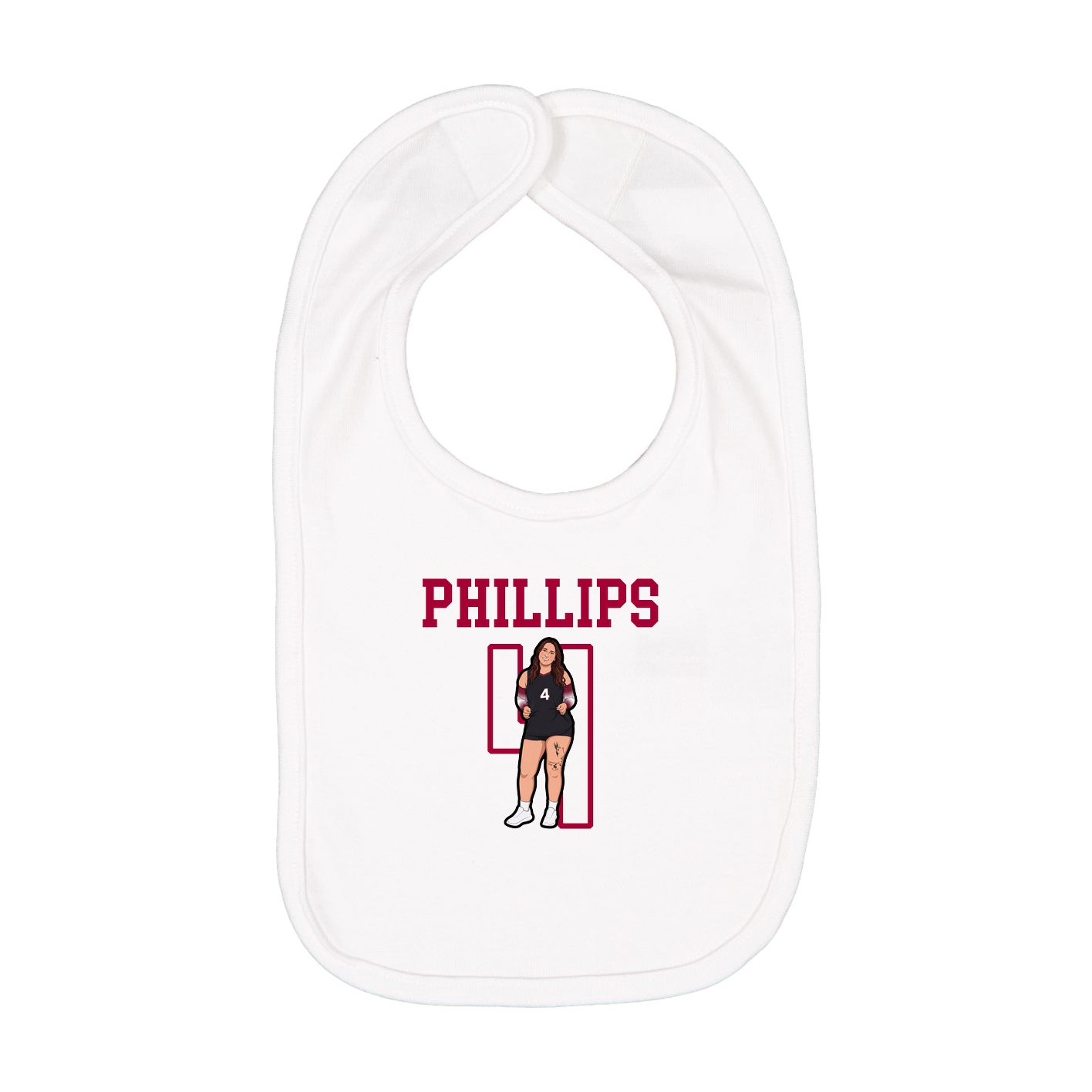 Infant Bib — Shirsey in White