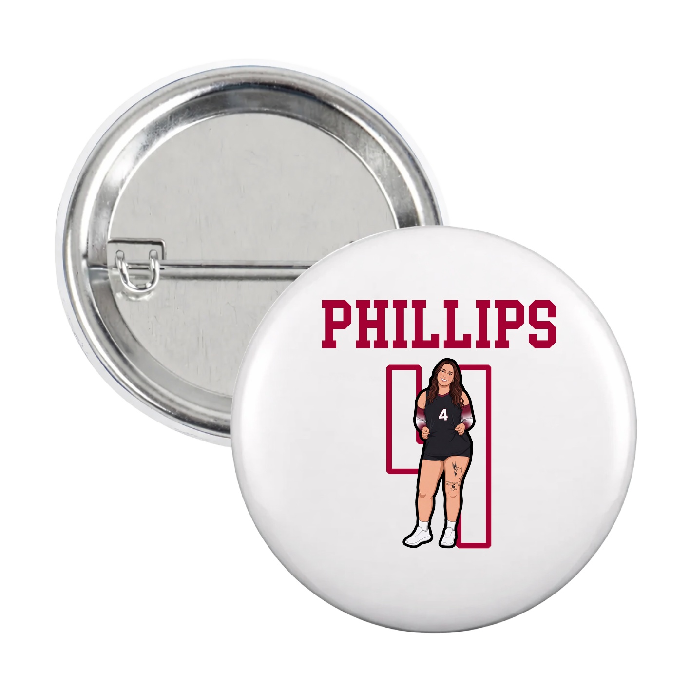 Game Day Button — Shirsey in White
