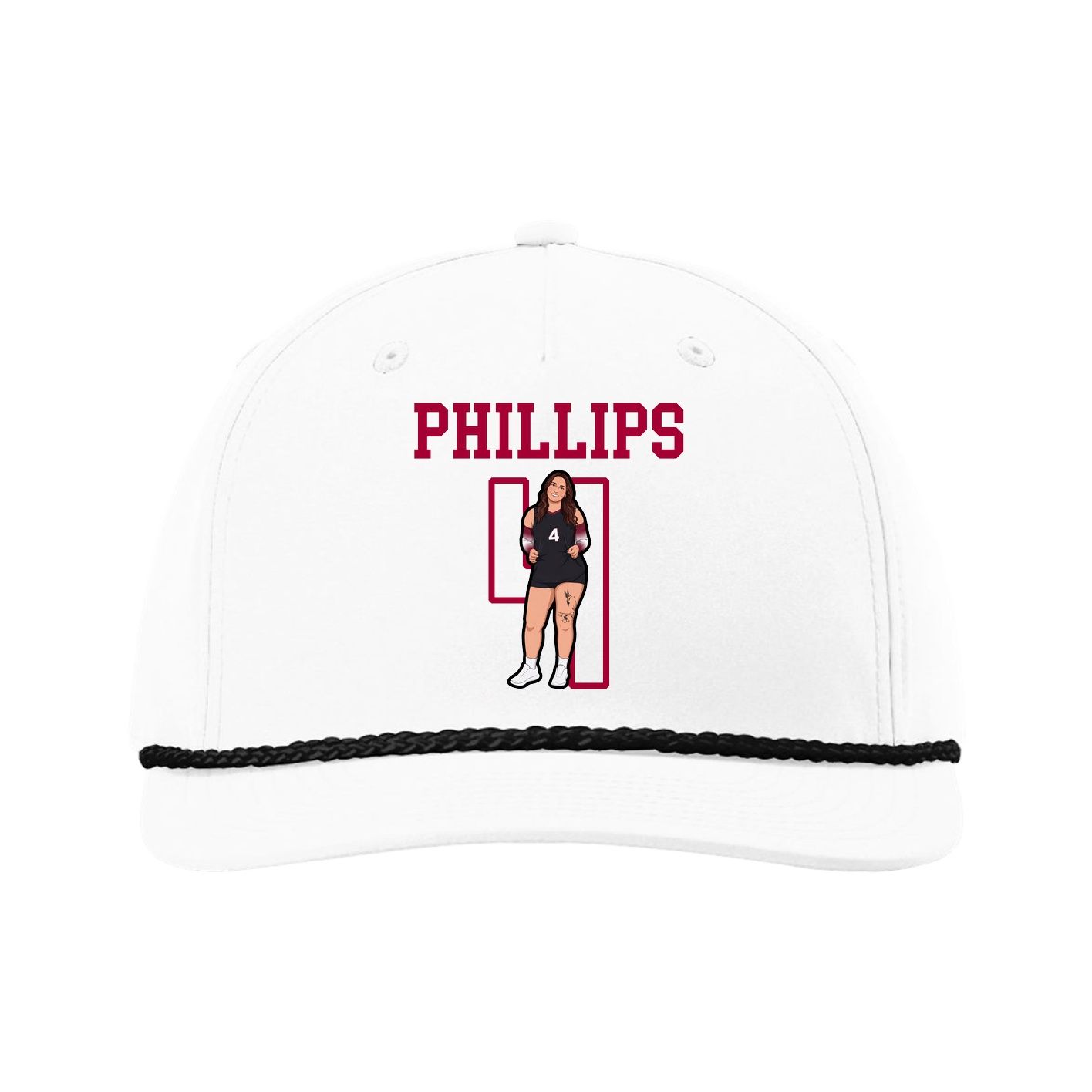 Five-Panel Classic Rope Cap — Shirsey in White