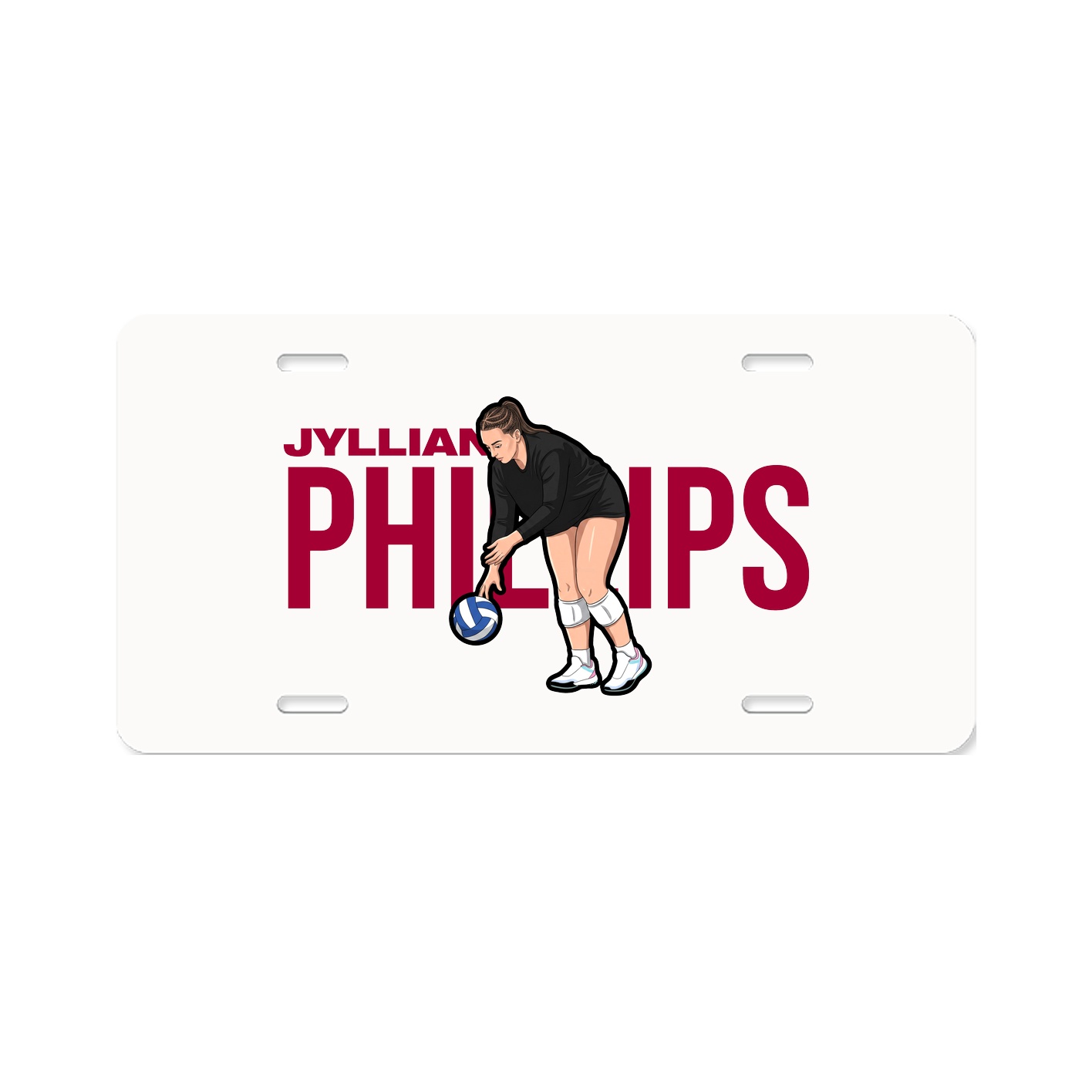 License Plate — Player Name in Classic