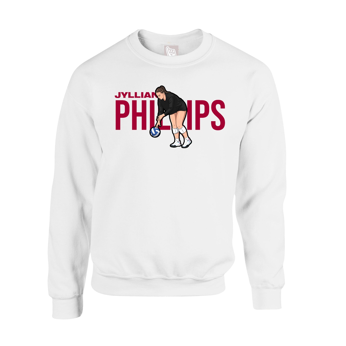 Fleece Crew — Player Name in White