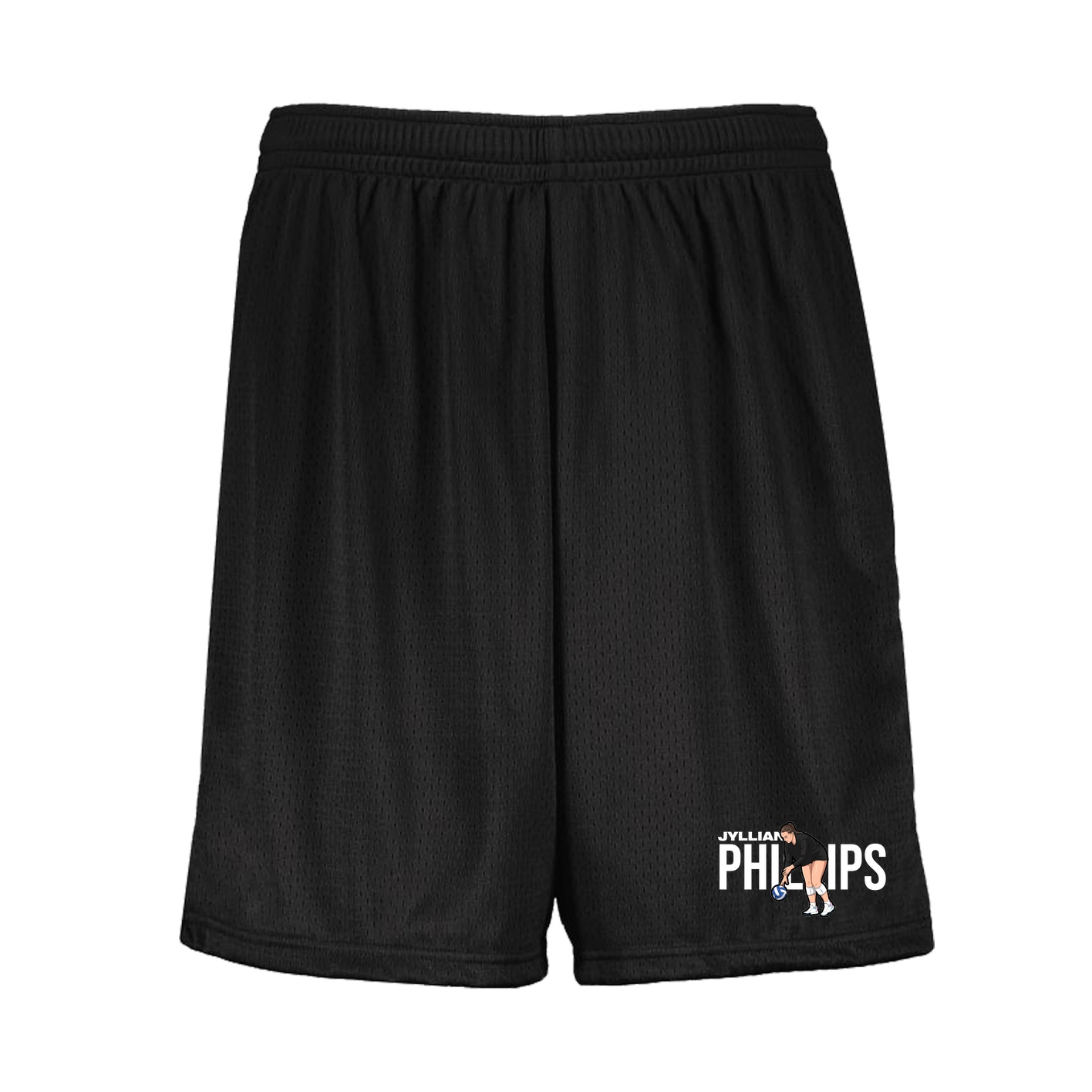 Shorts — Player Name in Black