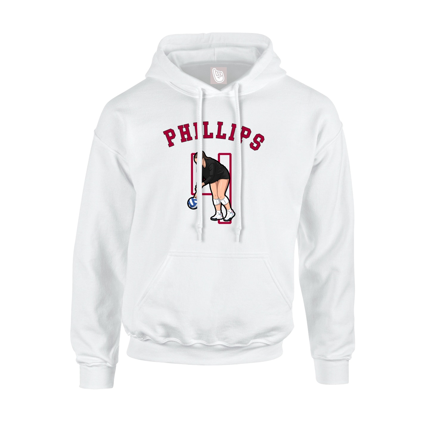 Hoodie — Shirsey Arch in White