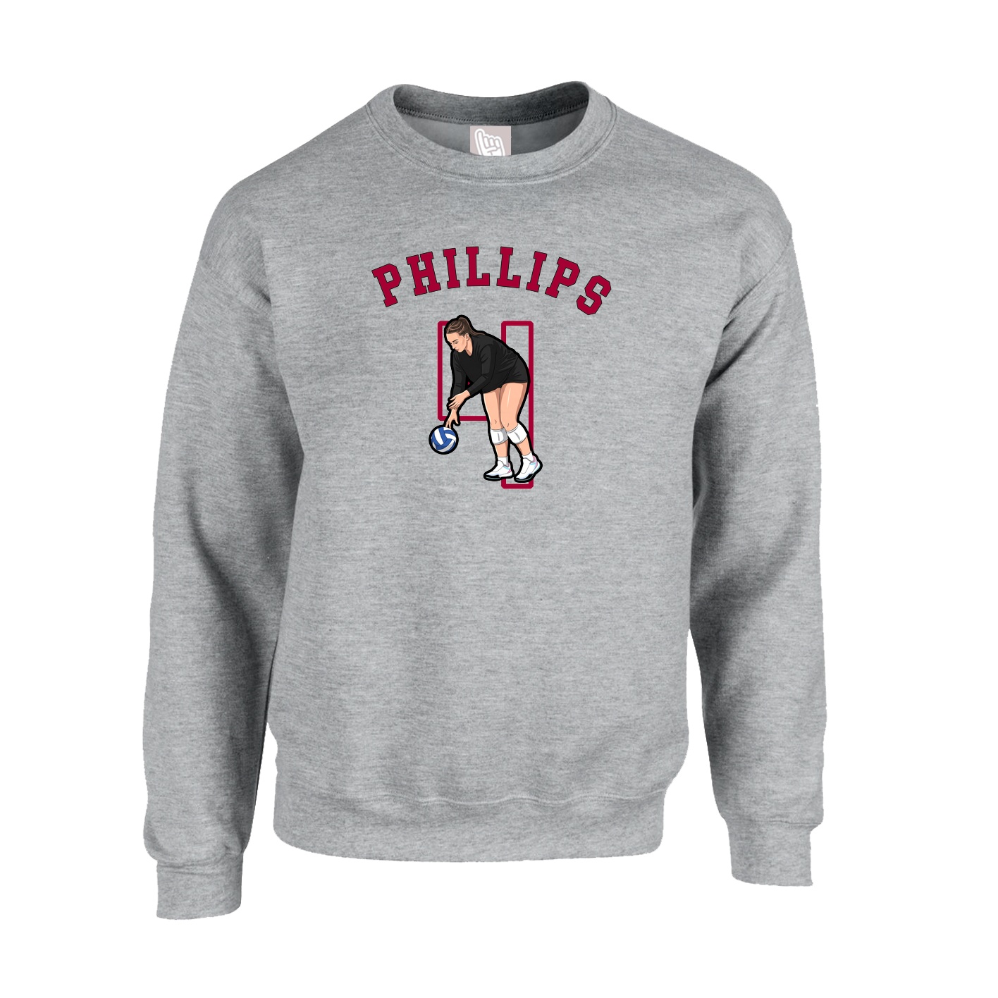 Fleece Crew — Shirsey Arch in Grey