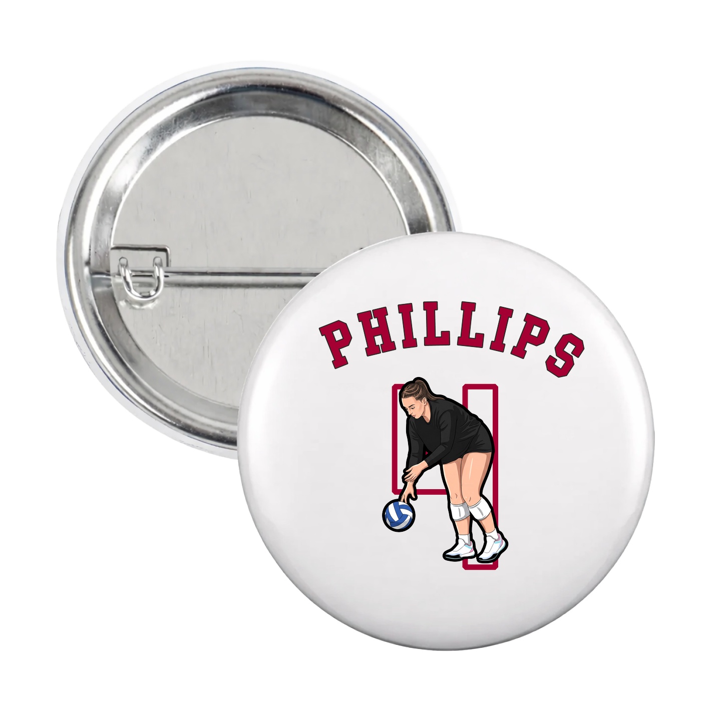Game Day Button — Shirsey Arch in White