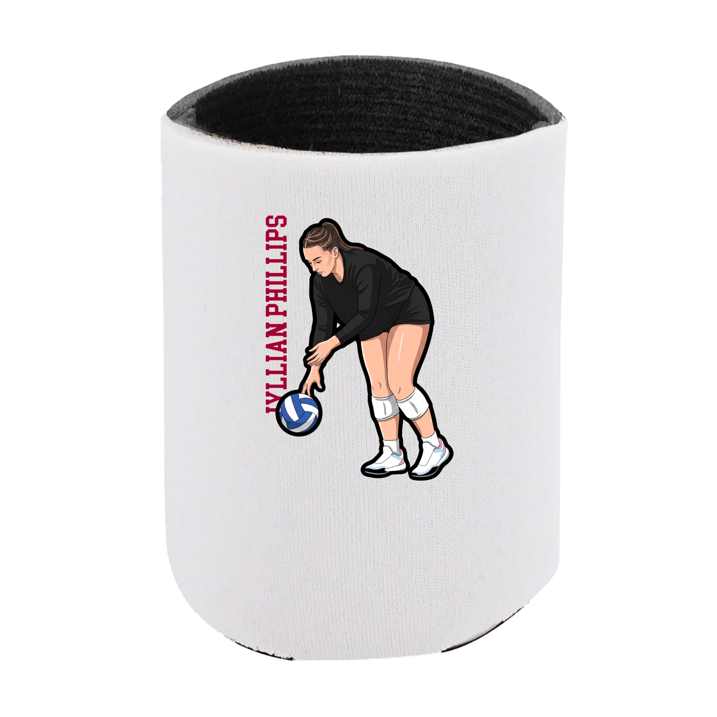 Can Holder — Name Vertical in White
