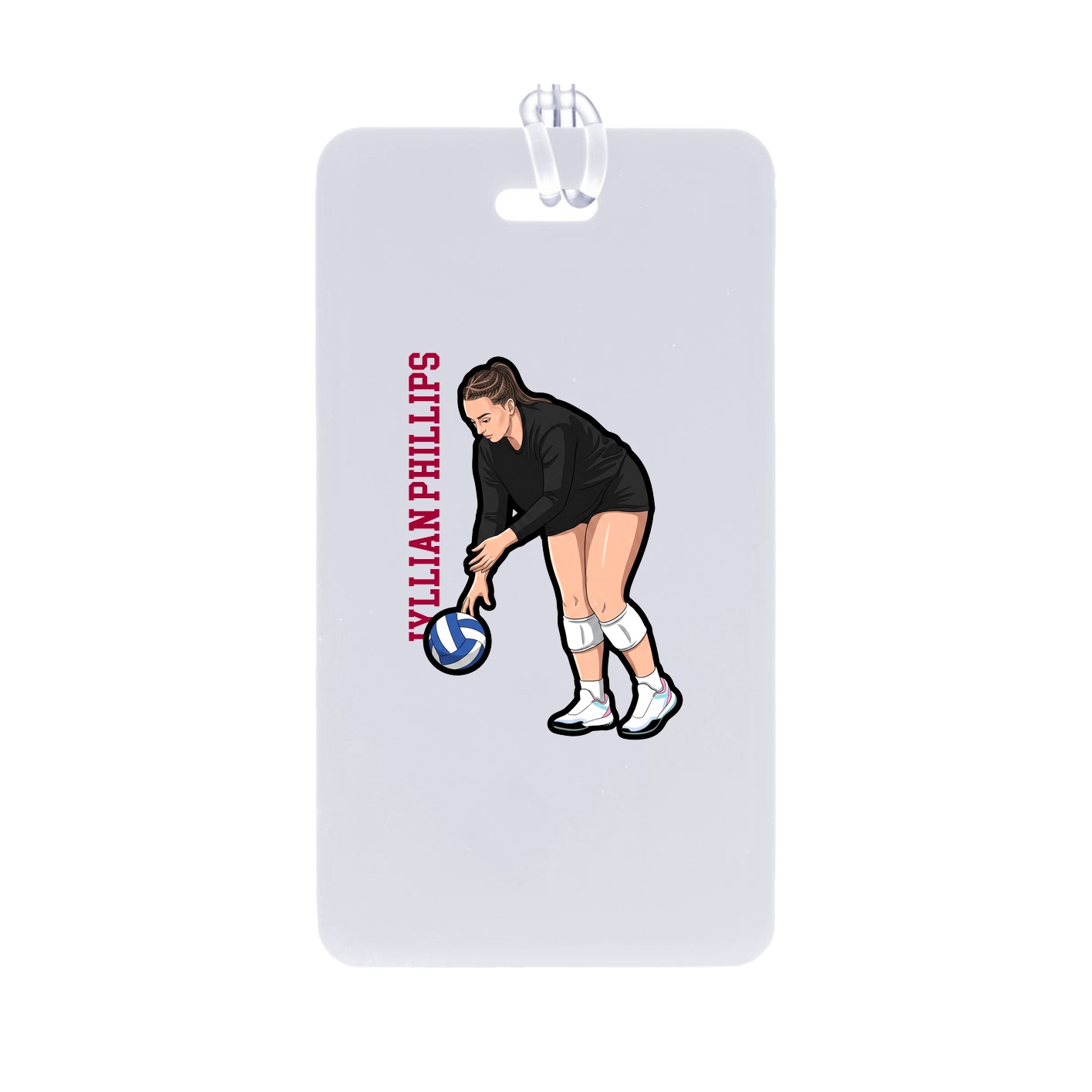Bag Tag — Name Vertical in Classic