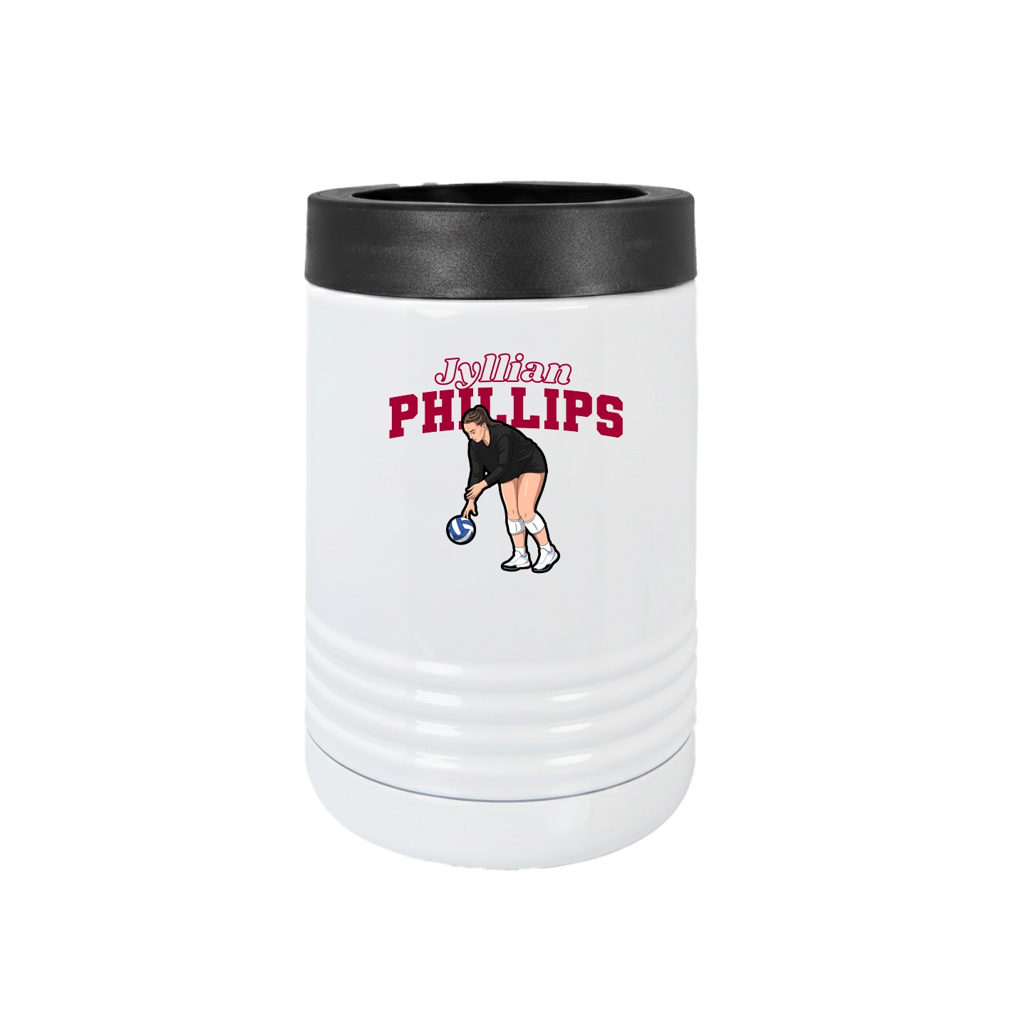 Beverage Holder — Name Arch in White