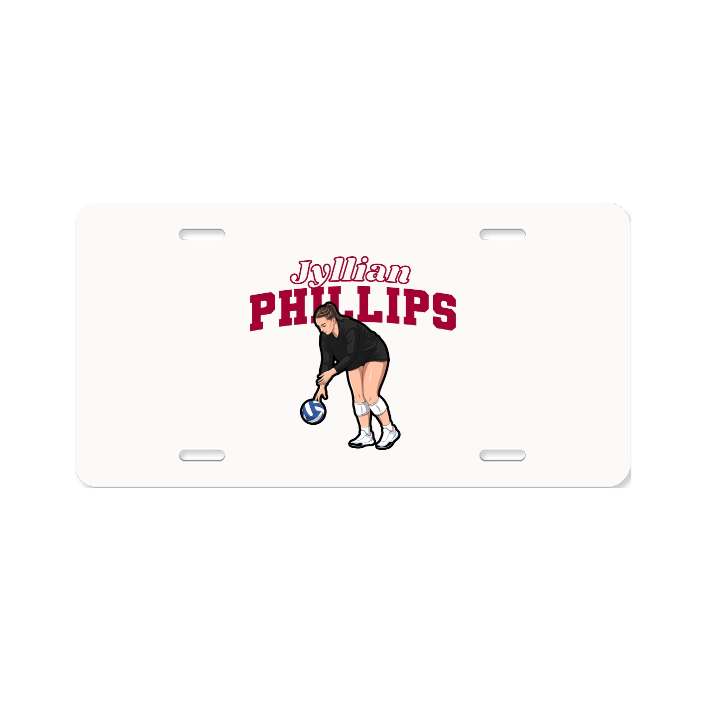 License Plate — Name Arch in Classic