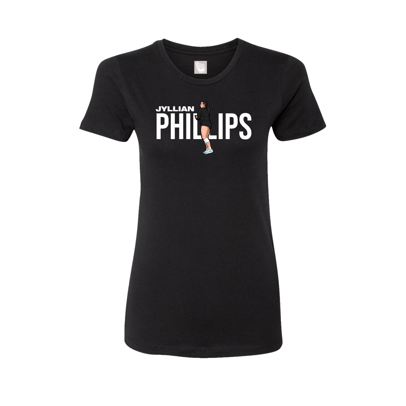 Womens Tee — Player Name in Black