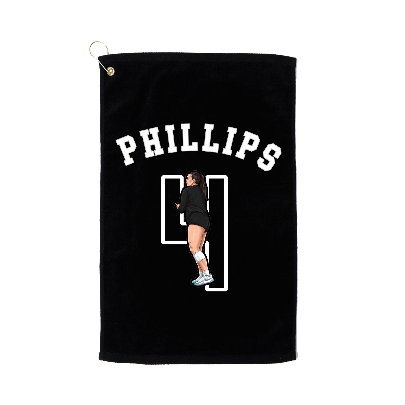 Golf Towel — Shirsey Arch in Black
