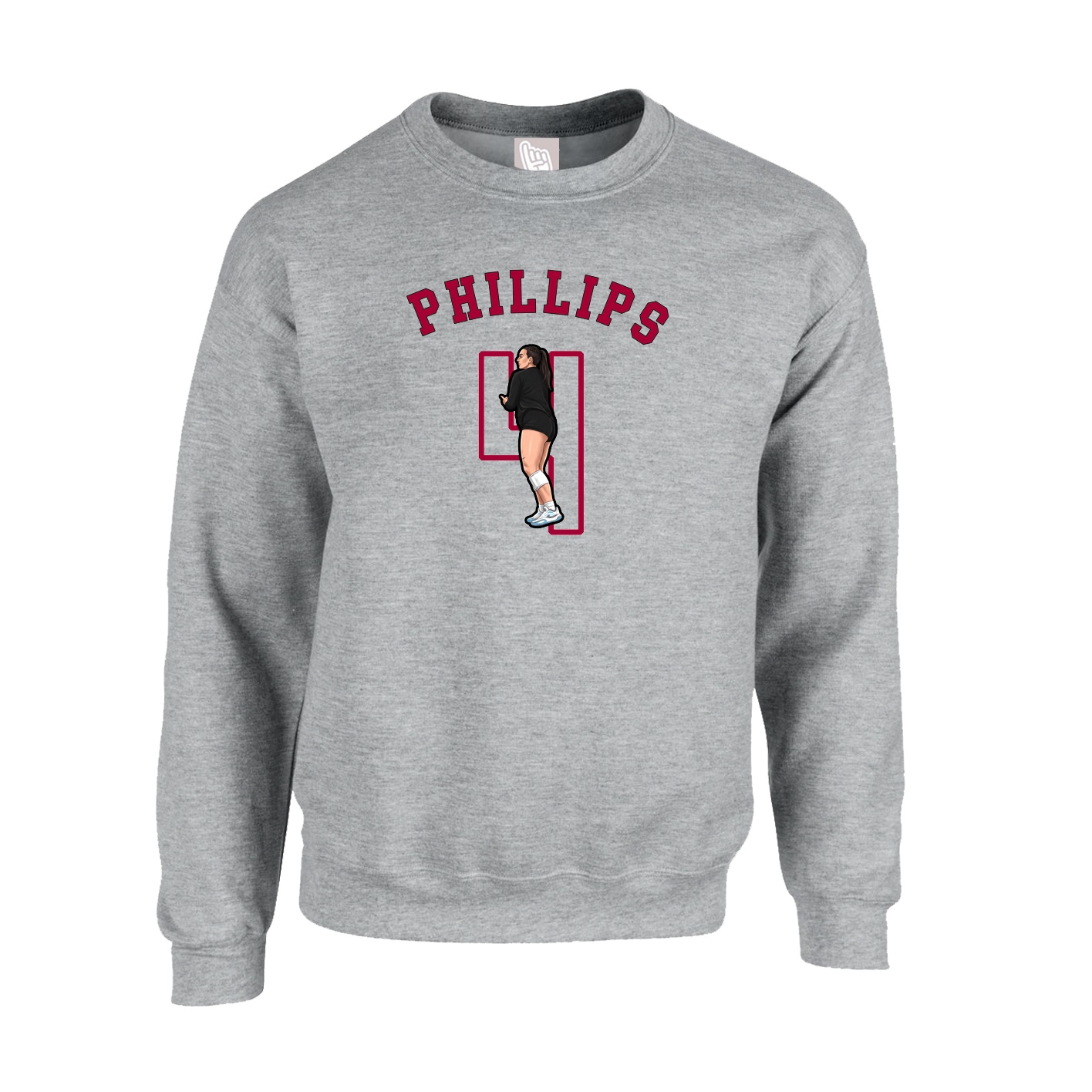 Fleece Crew — Shirsey Arch in Grey
