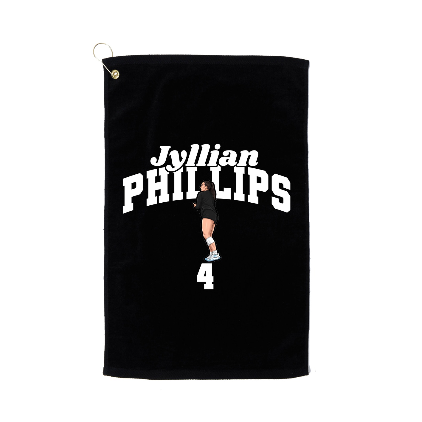 Golf Towel — Signature Arch in Black