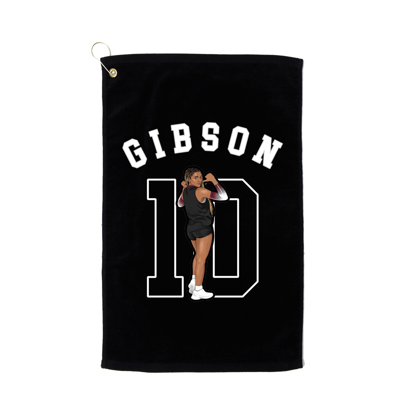 Golf Towel — Shirsey Arch in Black