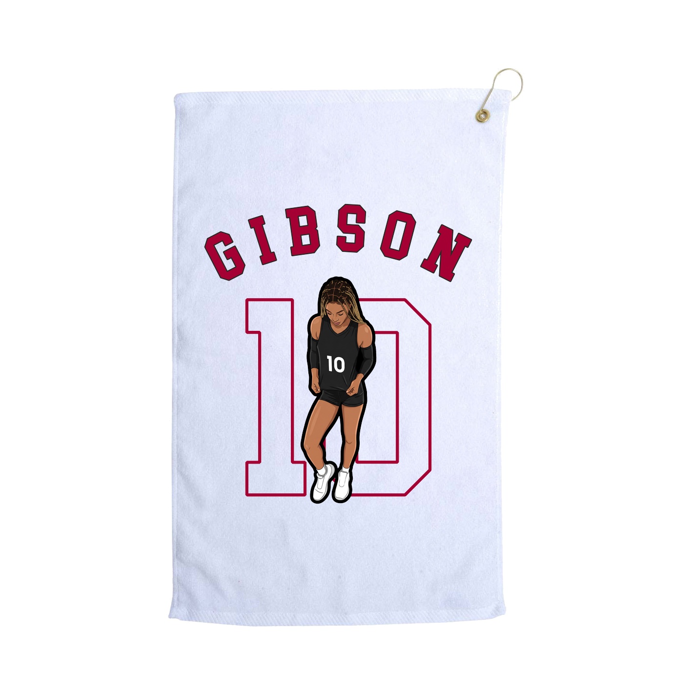 Golf Towel — Shirsey Arch in White