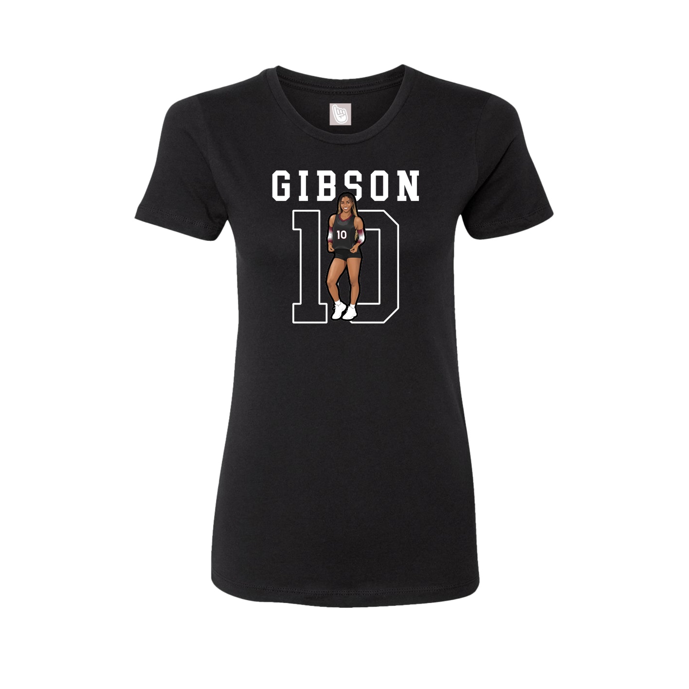 Fitted Women's Tee — Shirsey in Black