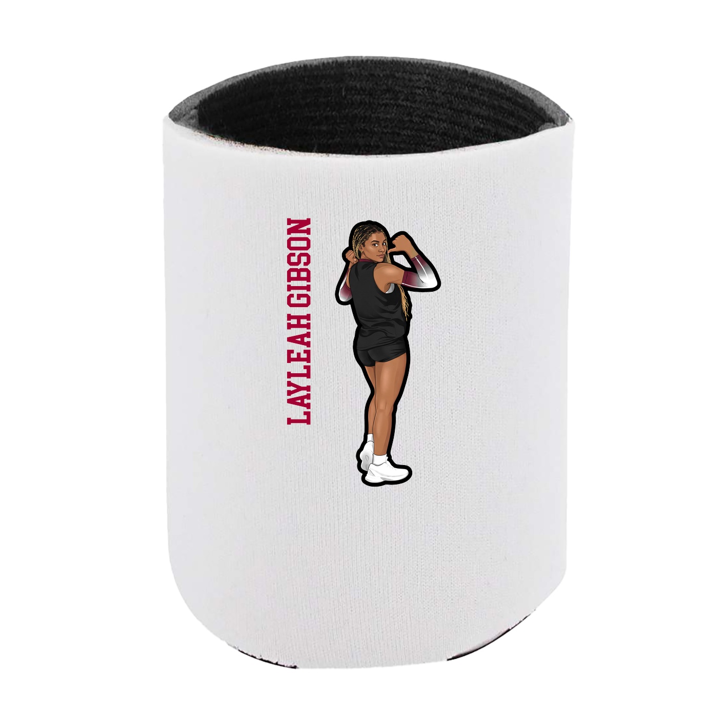 Can Holder — Name Vertical in White