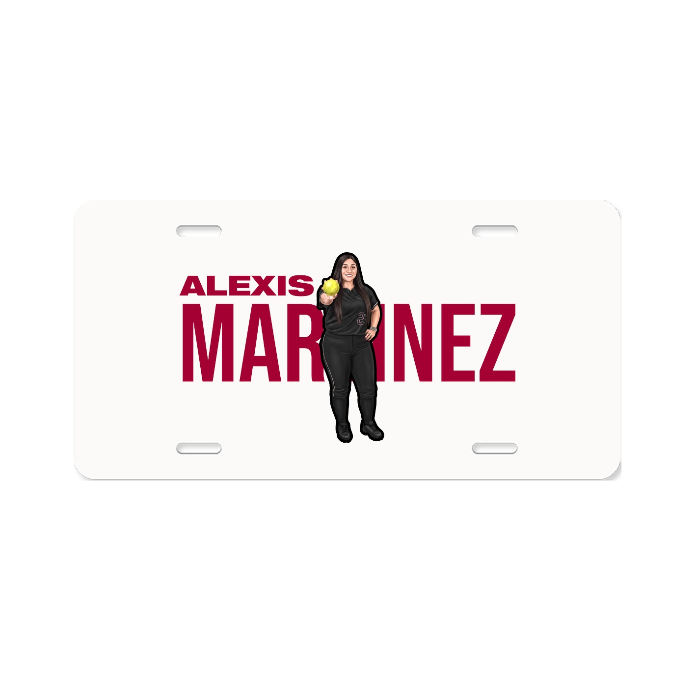 License Plate — Player Name in Classic