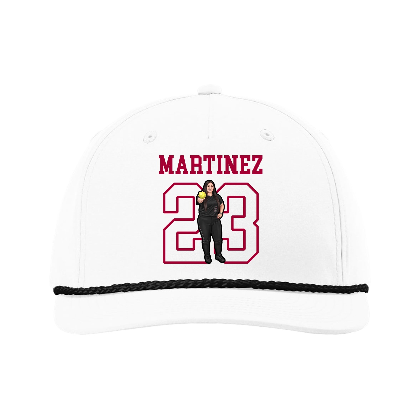 Five-Panel Classic Rope Cap — Shirsey in White