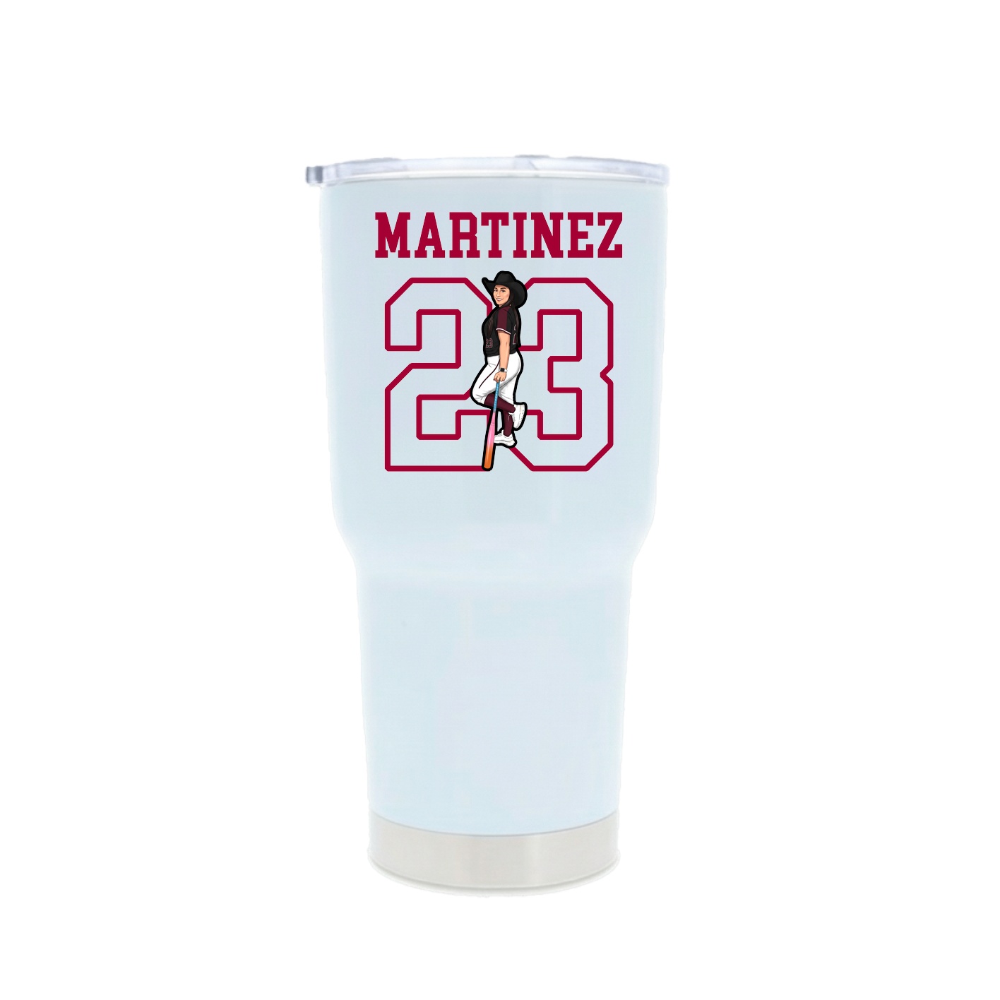 30oz Stainless Steel Tumbler — Shirsey in White