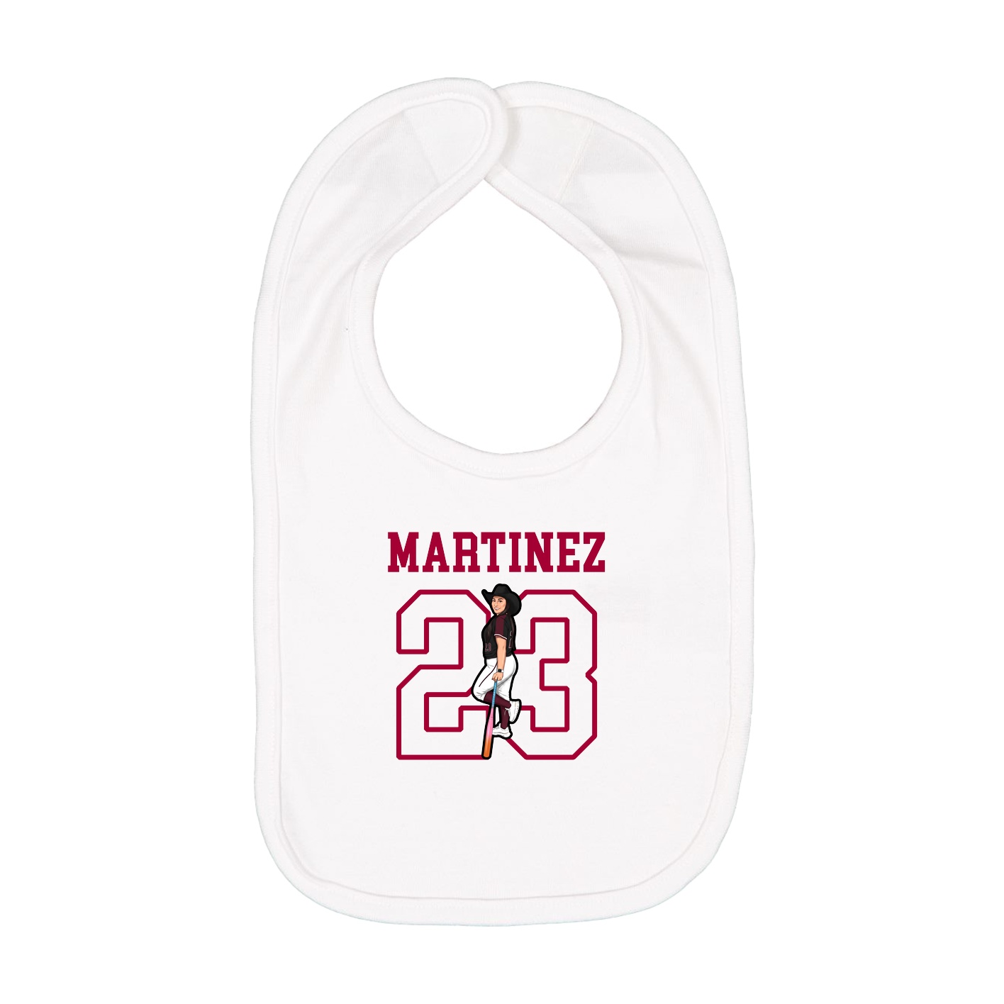 Infant Bib — Shirsey in White
