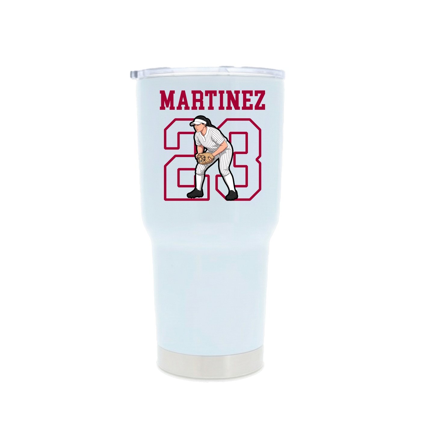 30oz Stainless Steel Tumbler — Shirsey in White
