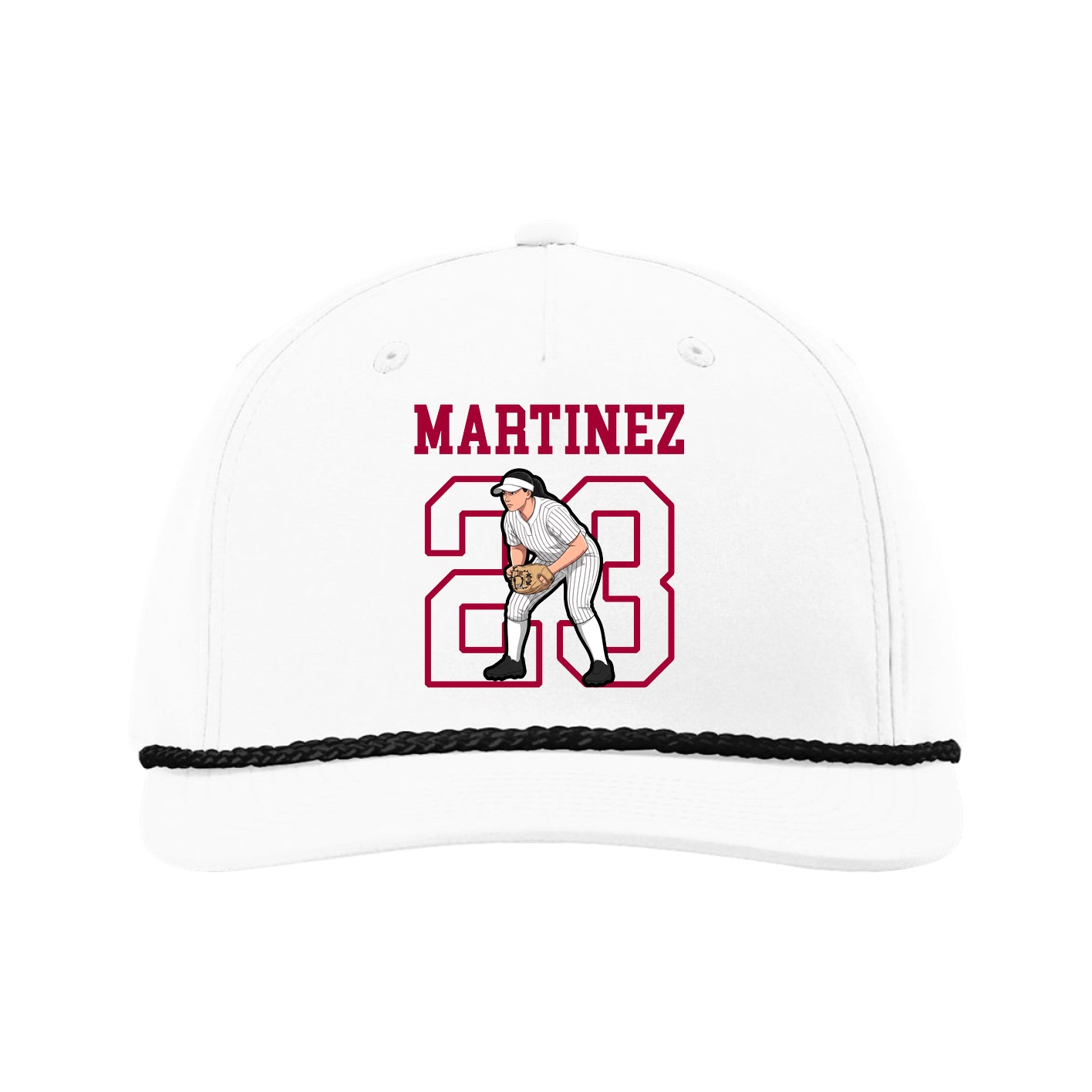 Five-Panel Classic Rope Cap — Shirsey in White