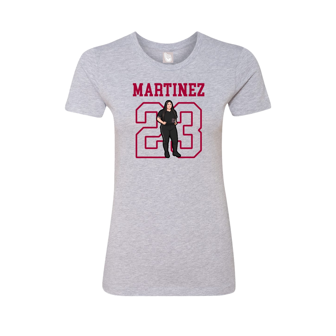 Fitted Women's Tee — Shirsey in Grey