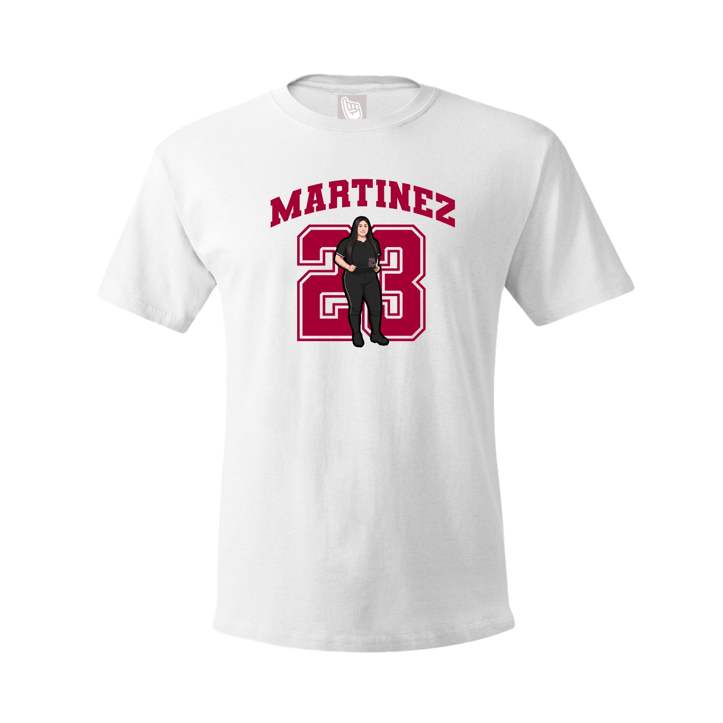 Tee — Number in White
