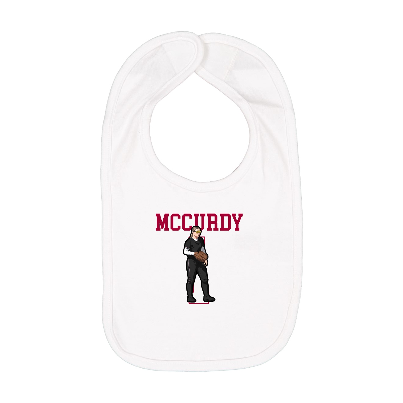 Infant Bib — Shirsey in White