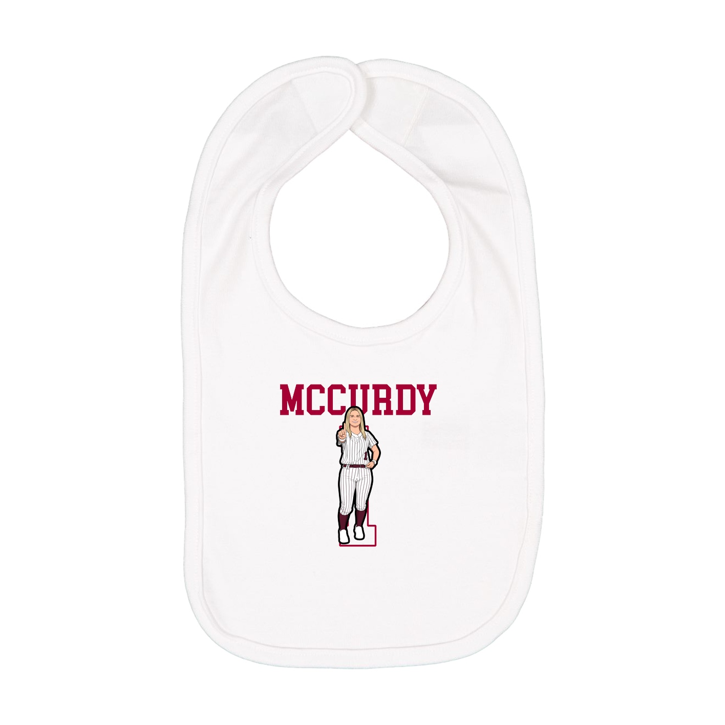 Infant Bib — Shirsey in White