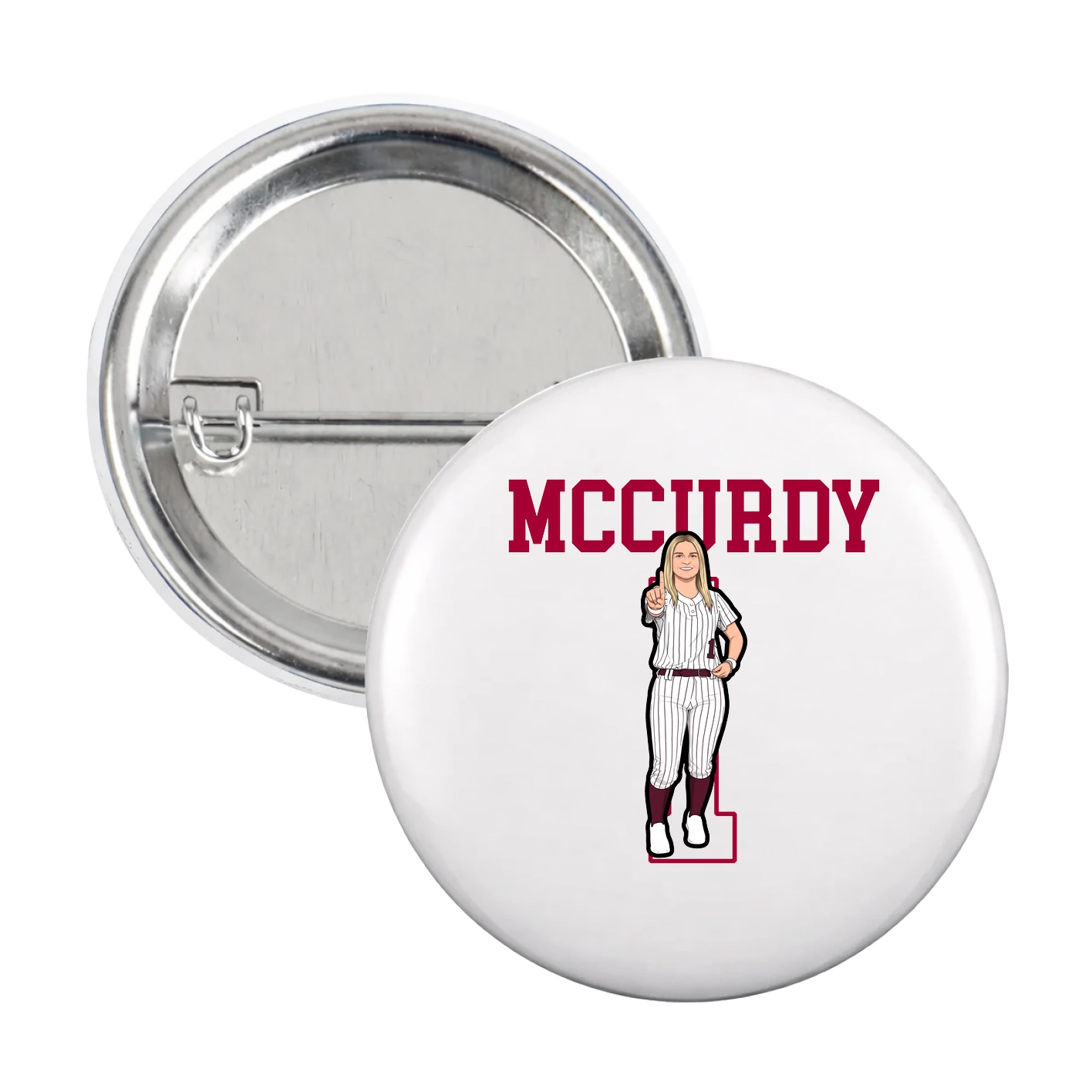 Game Day Button — Shirsey in White