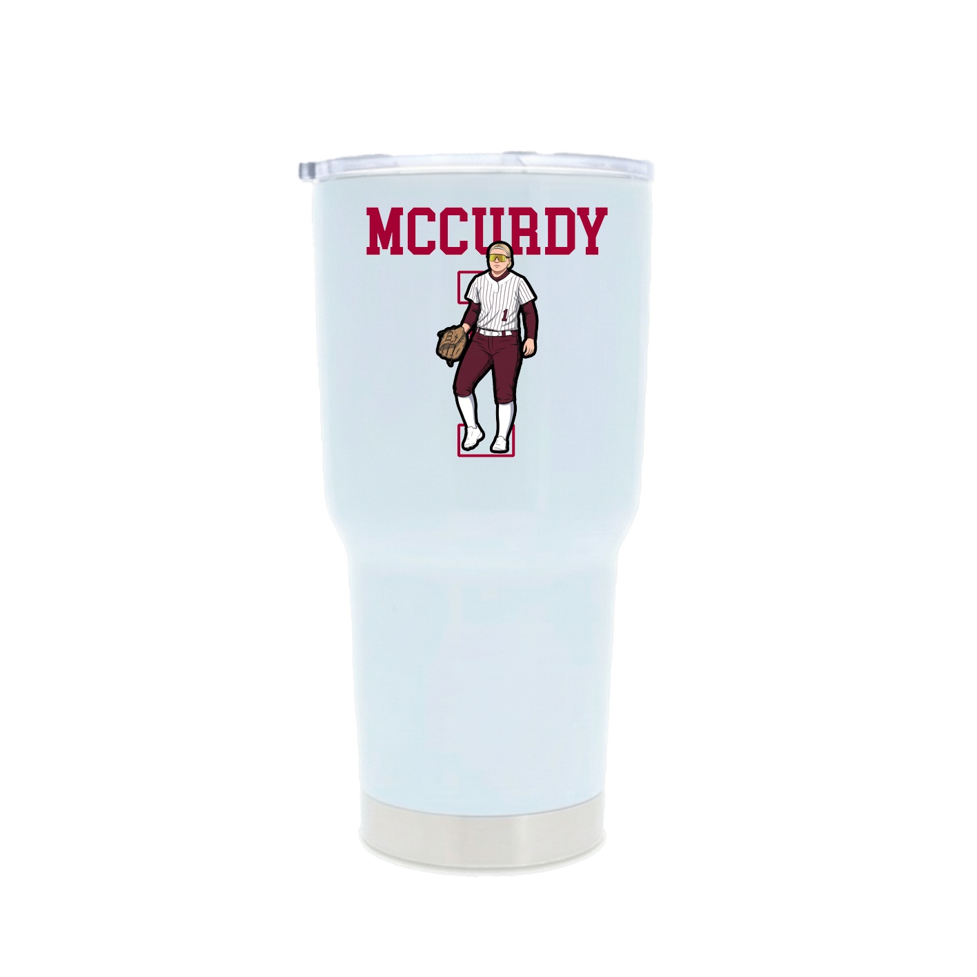30oz Stainless Steel Tumbler — Shirsey in White