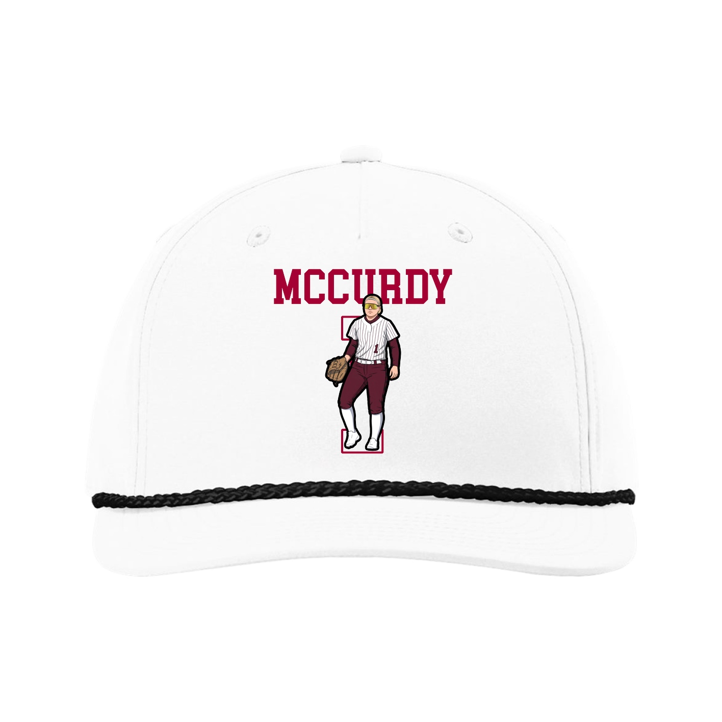 Five-Panel Classic Rope Cap — Shirsey in White