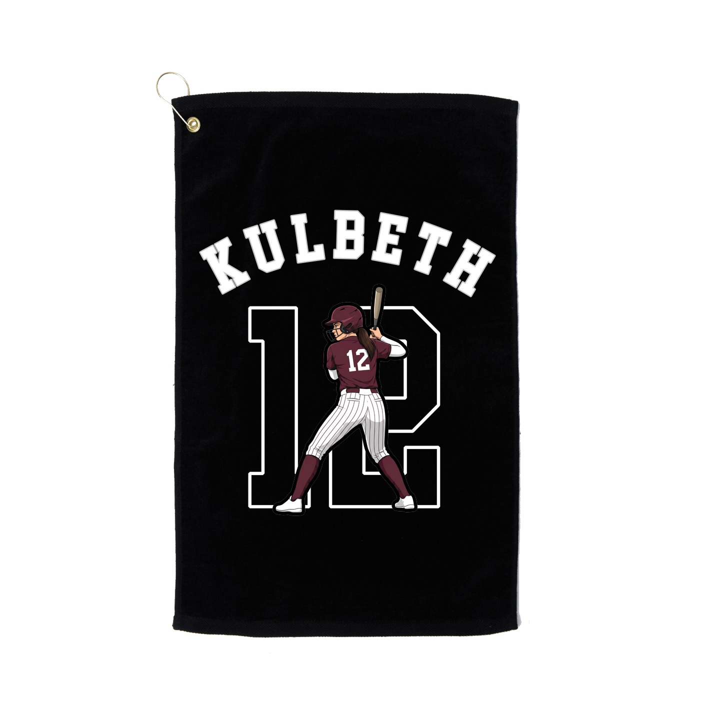 Golf Towel — Shirsey Arch in Black